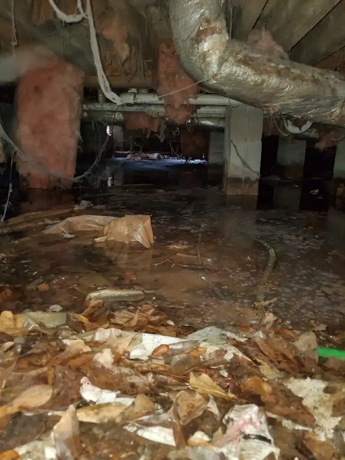 Crawl space flood assessment for Commercial Water Damage Restoration in Ramapo